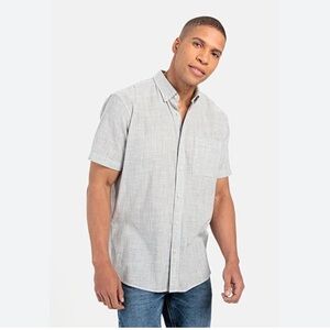 Molokai Surf Lite weight heather grey button down shirt